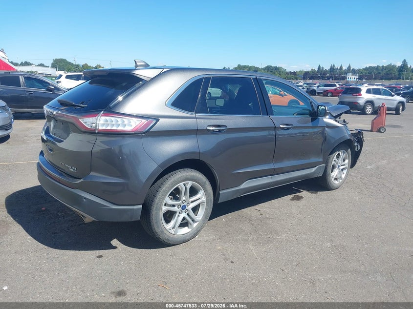 Vin: 2fmpk4k92hbb89946, lot: 46246237, ford edge titanium 20174