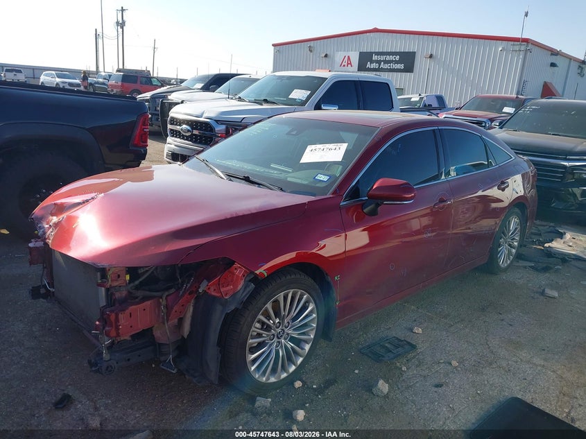 Vin: 4t1ca1ab4nu012714, lot: 46246347, toyota avalon limited hybrid 20222
