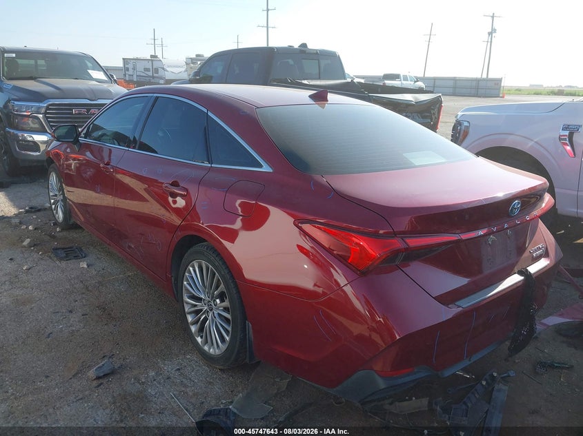 Vin: 4t1ca1ab4nu012714, lot: 46246347, toyota avalon limited hybrid 20223