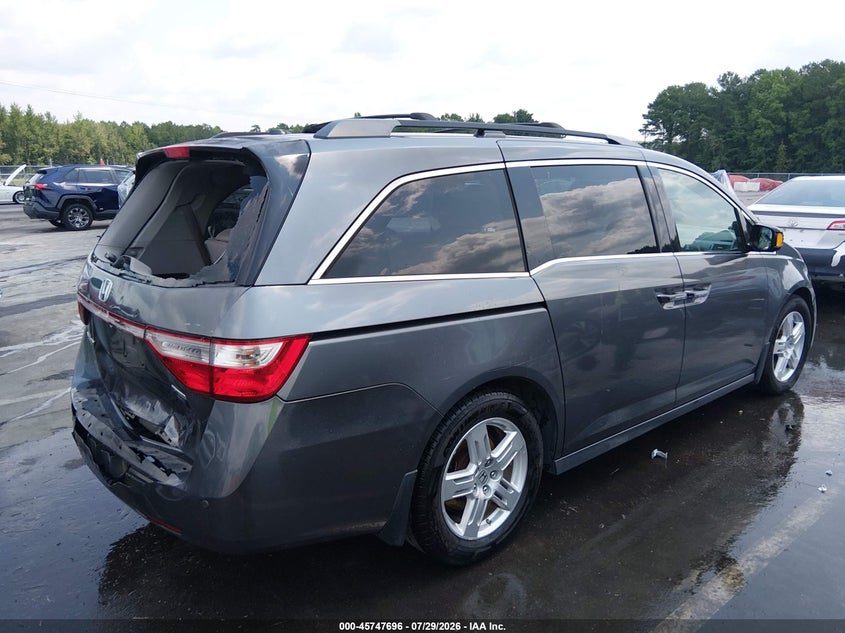 Vin: 5fnrl5h98bb062295, lot: 46246400, honda odyssey touring/touring elite 20114