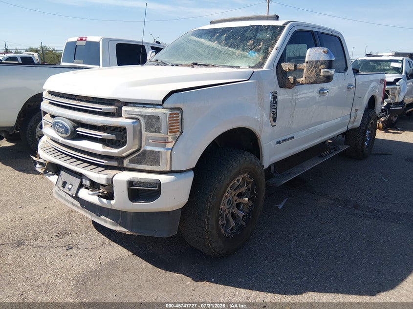 2022 Ford F350, Удар ззаду, IAAI, VIN 1FT8W3BT6NEE54130 — фото 2