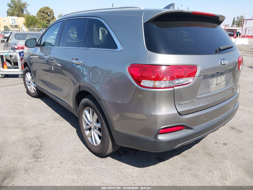 Vin: 5xypg4a37gg043393, lot: 46246432, kia sorento 2.4l lx 20163