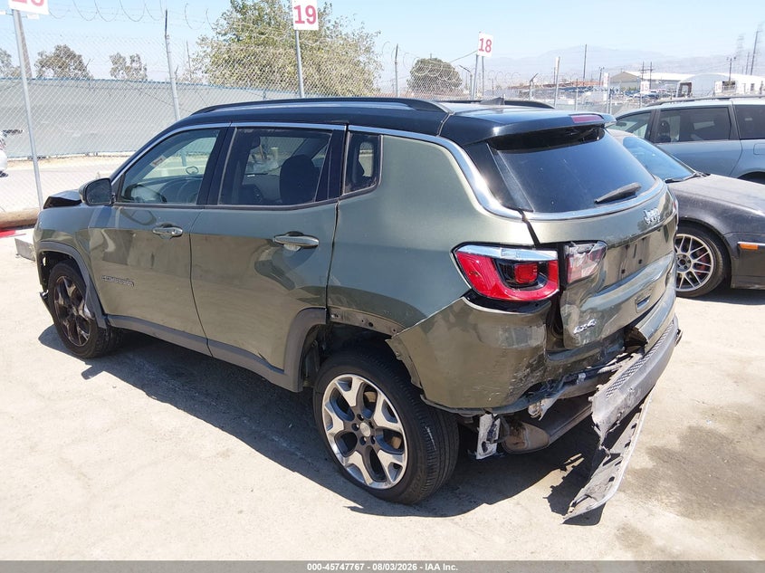 Vin: 3c4njdcb0kt827803, lot: 46246471, jeep compass limited 4x4 20193