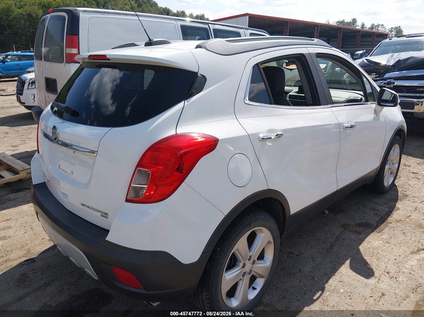 Vin: kl4cjesb6gb660039, lot: 46246476, buick encore 20164
