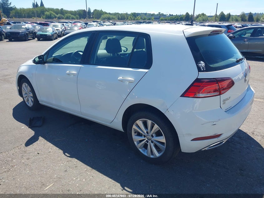 Vin: 3vwg17au4jm272956, lot: 46246507, volkswagen golf tsi s/tsi se 20183