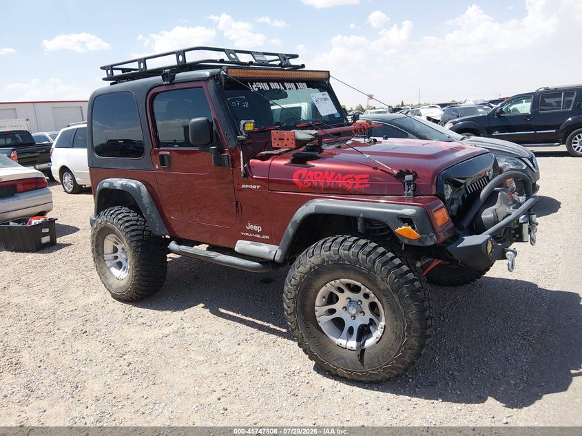 2003 JEEP WRANGLER auction photo 1