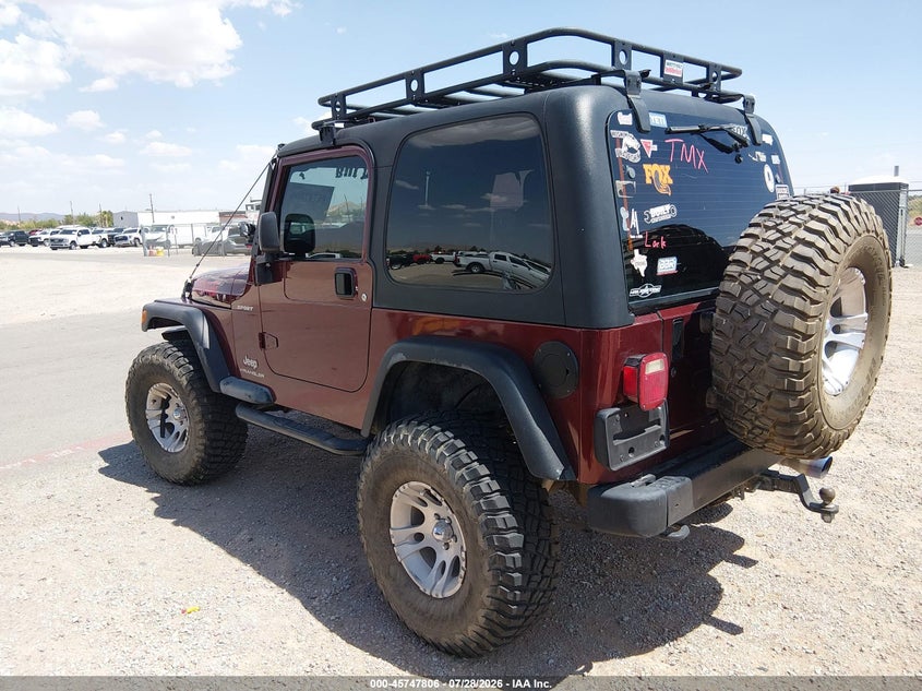 2003 JEEP WRANGLER auction photo 3