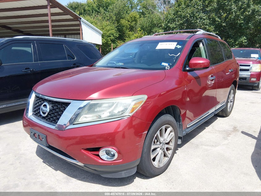 Vin: 5n1ar2mm4ec608415, lot: 46246519, nissan pathfinder sl 20142