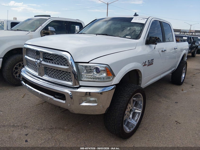 Vin: 3c6ur5flxhg559494, lot: 46246543, ram 2500 laramie  4x4 6'4 box 20172