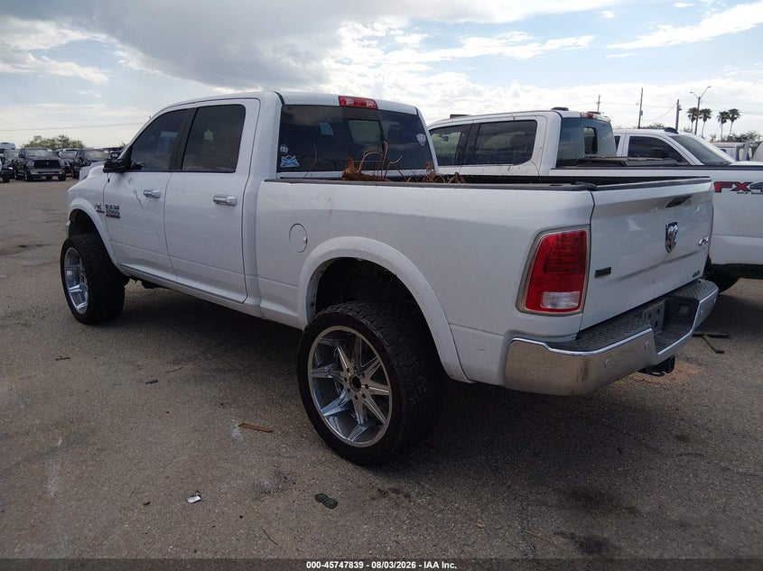 Vin: 3c6ur5flxhg559494, lot: 46246543, ram 2500 laramie  4x4 6'4 box 20173