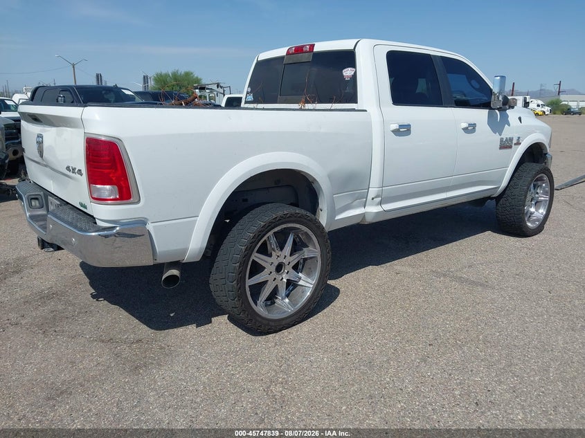 Vin: 3c6ur5flxhg559494, lot: 46246543, ram 2500 laramie  4x4 6'4 box 20174