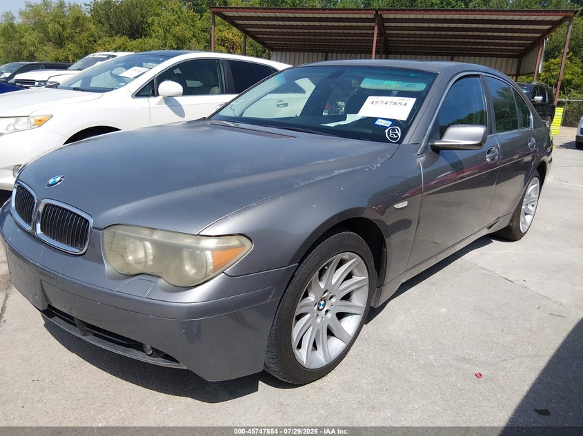 2003 BMW 7er, Обычный износ, IAAI, VIN WBAGL63443DP61664 — фото 2