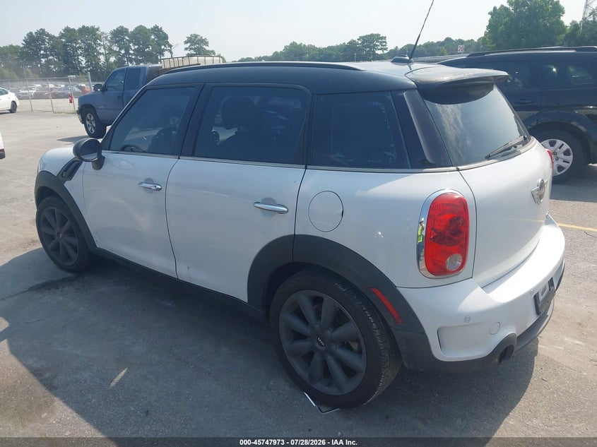 Vin: wmwzc3c55cwl85156, lot: 46246695, mini cooper s countryman 20123