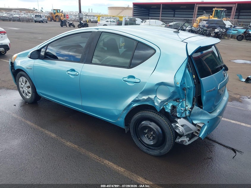 Vin: jtdkdtb37e1080095, lot: 46246713, toyota prius c four/one/three/two 20143