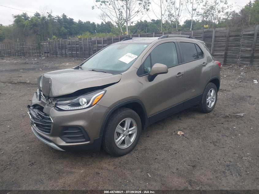Vin: kl7cjpsm5nb567588, lot: 46246743, chevrolet trax awd lt 20222