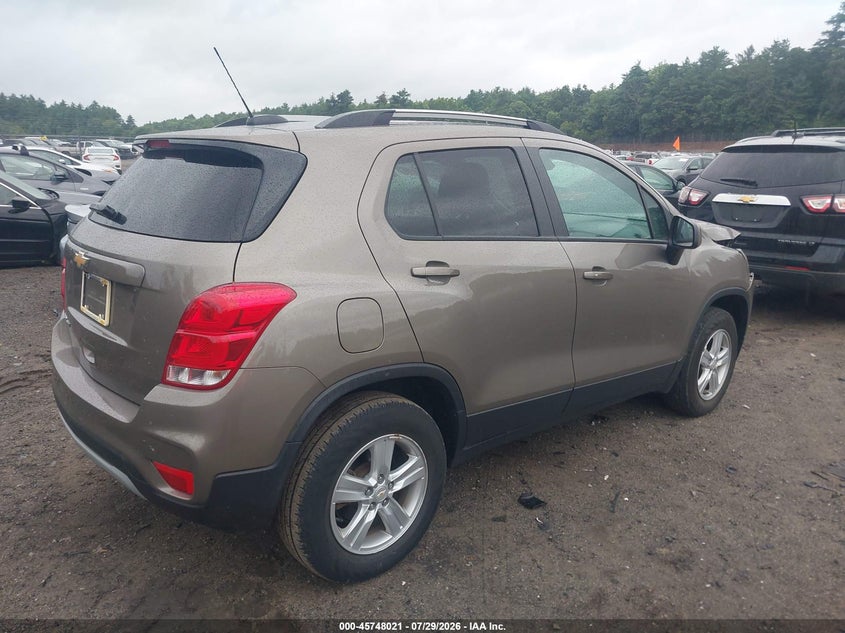 Vin: kl7cjpsm5nb567588, lot: 46246743, chevrolet trax awd lt 20224