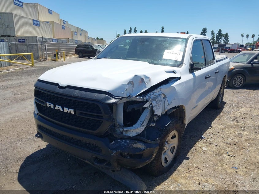 Vin: 1c6rrfcg0mn714137, lot: 46246763, ram 1500 tradesman  4x4 6'4 box 20212