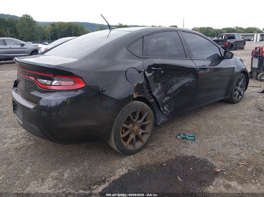 Vin: 1c3cdfaa7fd375451, lot: 46246816, dodge dart se 20154