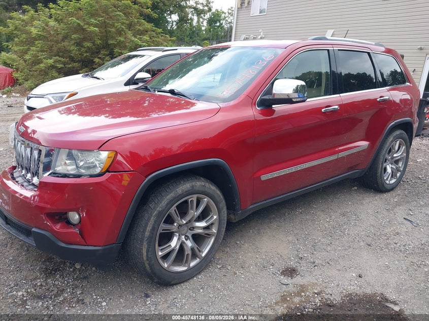 Vin: 1j4rr6gt4bc607840, lot: 46246858, jeep grand cherokee overland 20112
