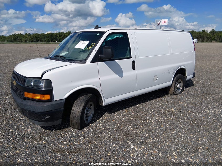 Vin: 1gczggfp2l1146477, lot: 46246937, chevrolet express cargo rwd 3500 regular wheelbase wt 20202
