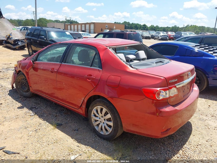 Vin: jtdbu4ee6dj119034, lot: 46246939, toyota corolla le 20133