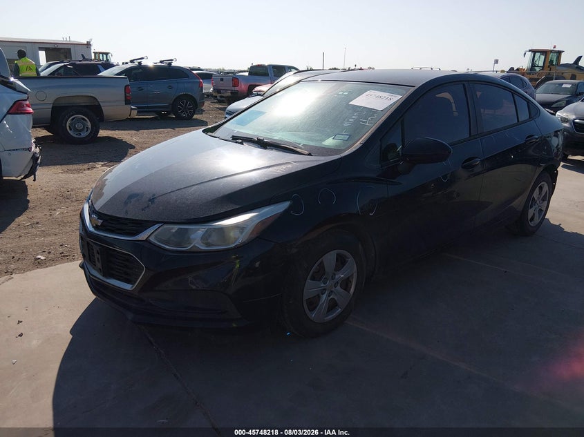 2016 Chevrolet Cruze Ls Auto, Rear, IAAI, VIN 1G1BC5SM9G7274577 — photo 2