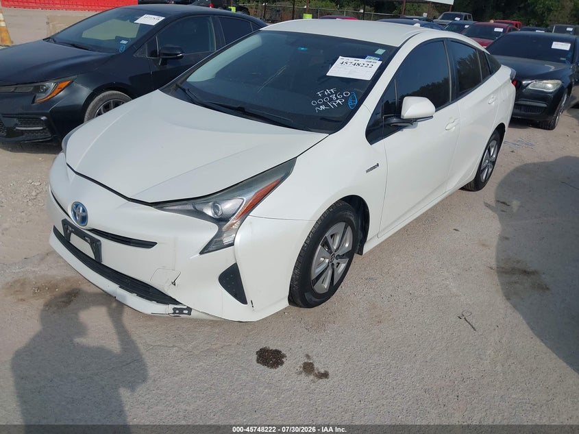 Vin: jtdkarfu8g3000860, lot: 46246944, toyota prius three 20162