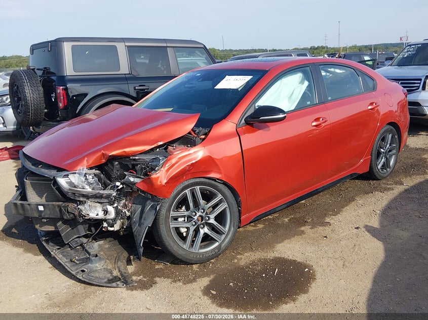Vin: 3kpf34ad3le199289, lot: 46246947, kia forte gt-line 20202