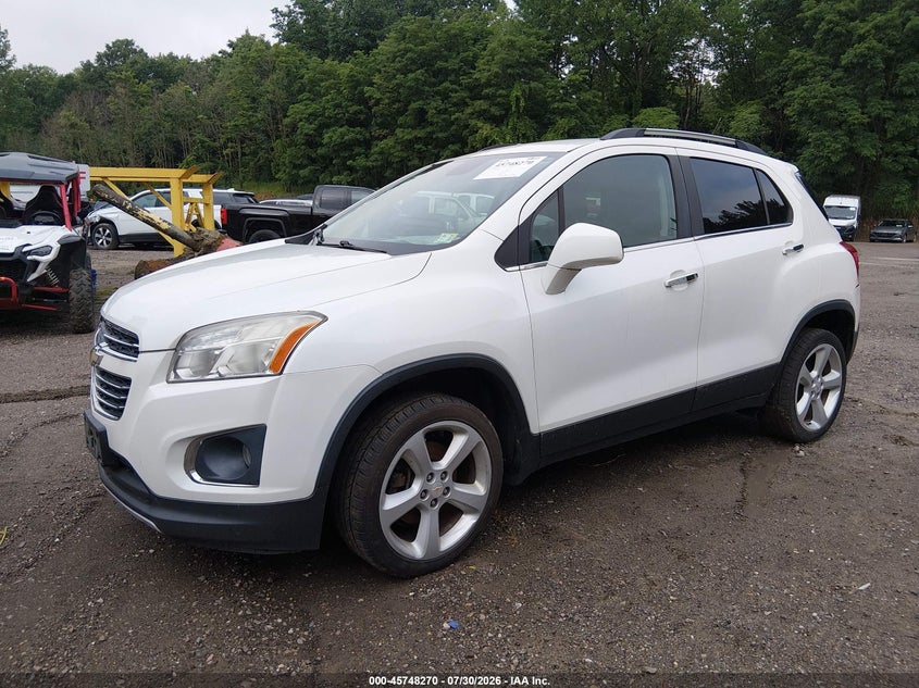 Vin: kl7cjtsb4fb067530, lot: 46246991, chevrolet trax ltz 20152