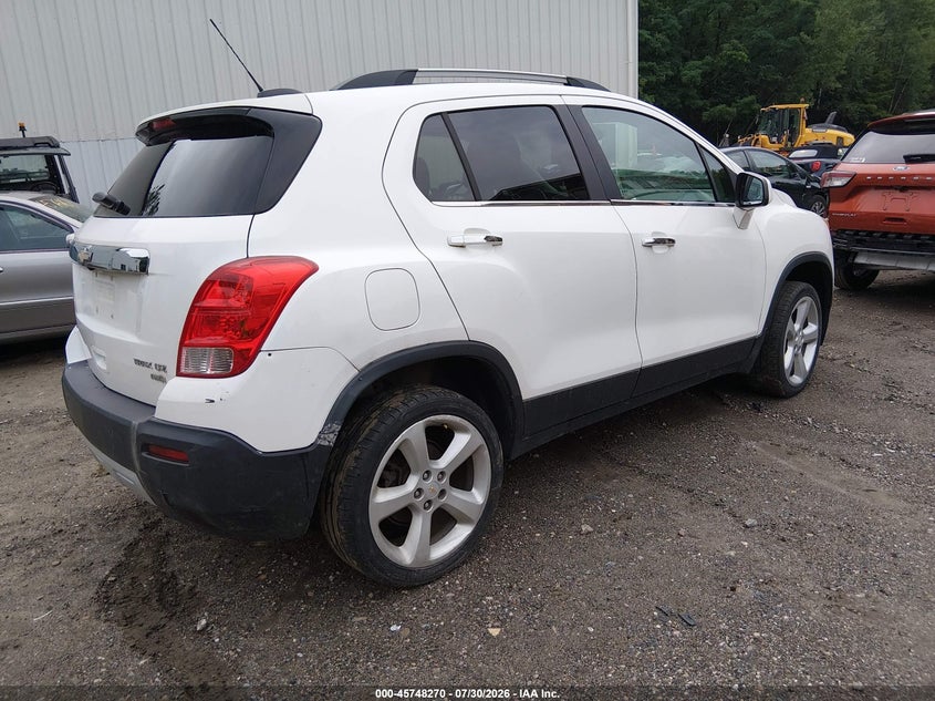 Vin: kl7cjtsb4fb067530, lot: 46246991, chevrolet trax ltz 20154