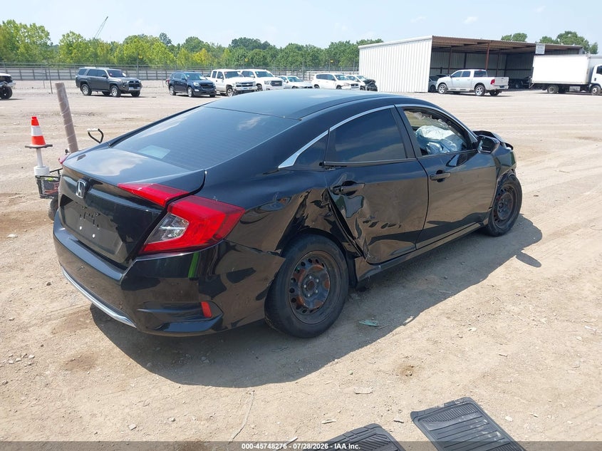 Vin: 2hgfc2f67kh605464, lot: 46246998, honda civic lx 20194