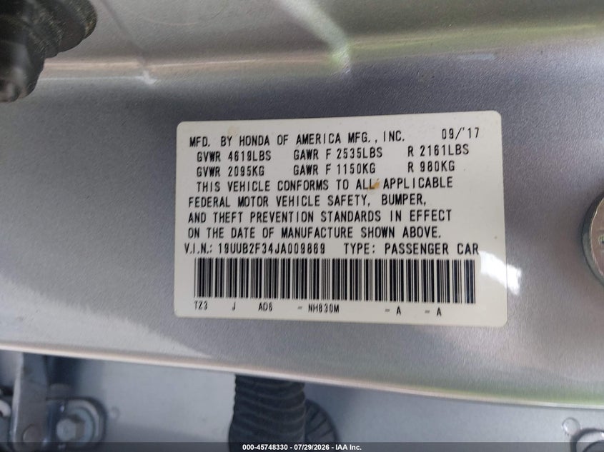 2018 ACURA TLX · Фото 9