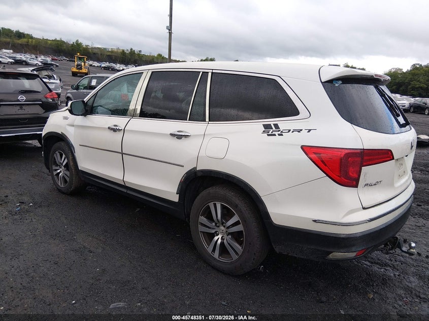 Vin: 5fnyf6h31gb045513, lot: 46247073, honda pilot ex 20163