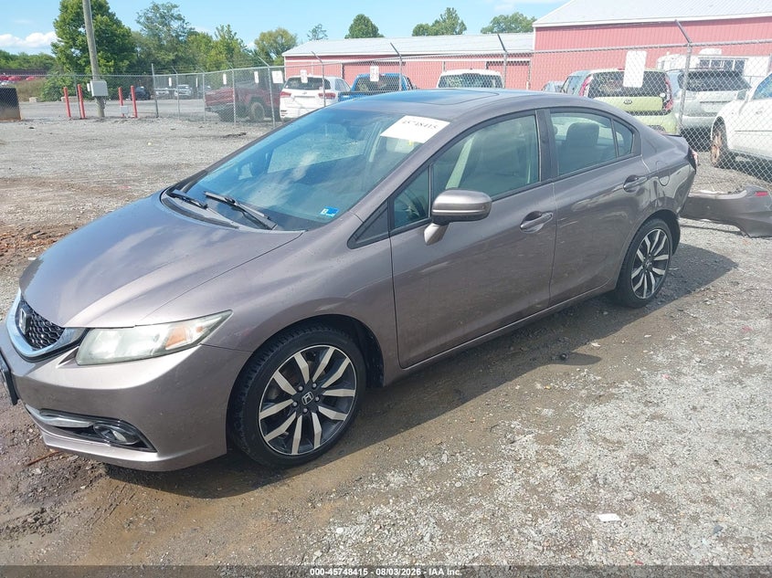 2014 Honda Civic, Удар сзади, IAAI, VIN 19XFB2F99EE012524 — фото 2