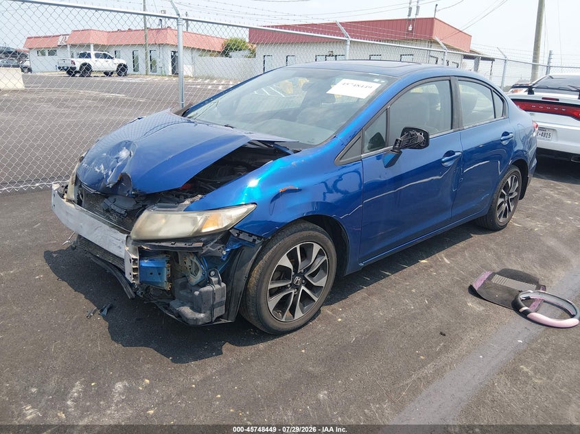 Vin: 19xfb2f81de051615, lot: 46247171, honda civic ex 20132
