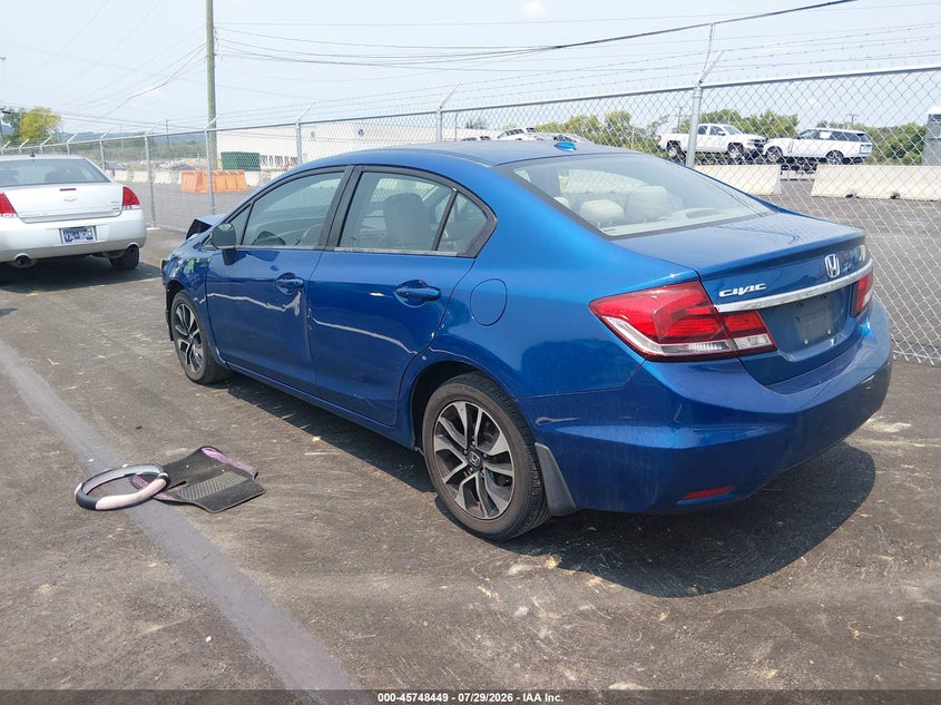 Vin: 19xfb2f81de051615, lot: 46247171, honda civic ex 20133