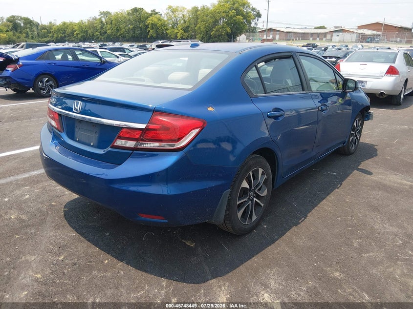 Vin: 19xfb2f81de051615, lot: 46247171, honda civic ex 20134