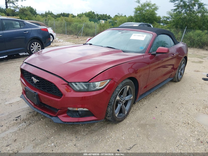 Vin: 1fatp8em6f5341536, lot: 46247258, ford mustang v6 20152