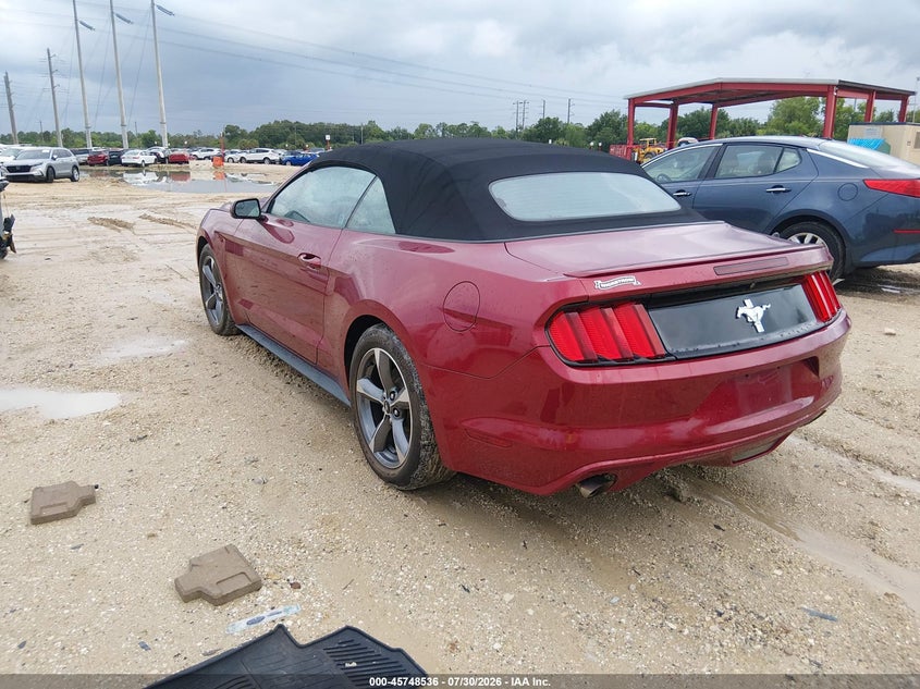 Vin: 1fatp8em6f5341536, lot: 46247258, ford mustang v6 20153