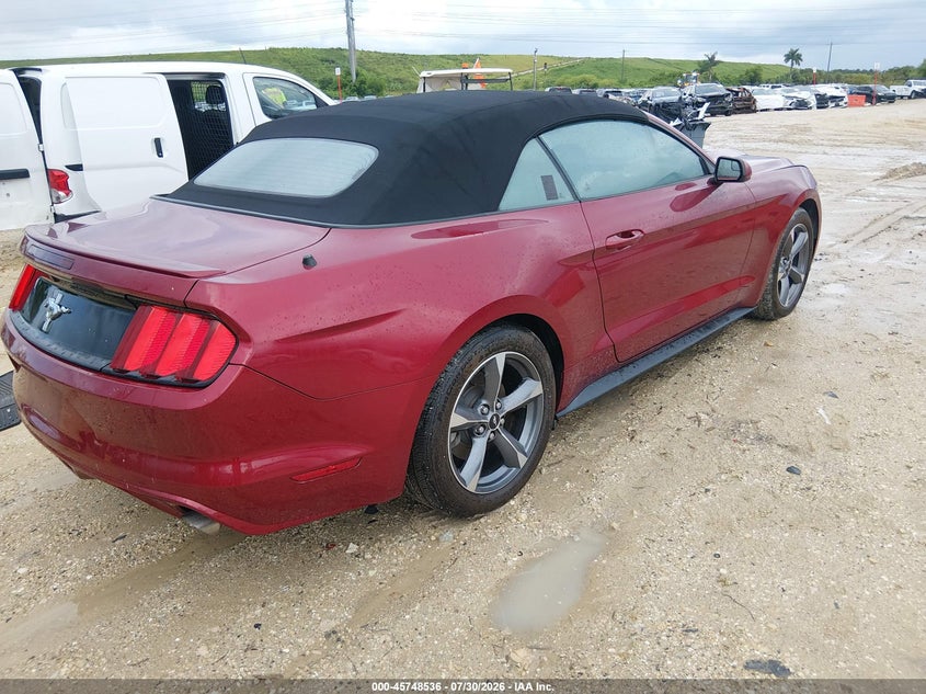 Vin: 1fatp8em6f5341536, lot: 46247258, ford mustang v6 20154