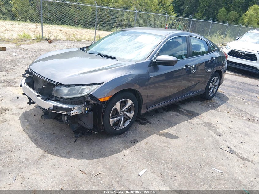 Vin: 2hgfc2f63kh516376, lot: 46247268, honda civic lx 20192