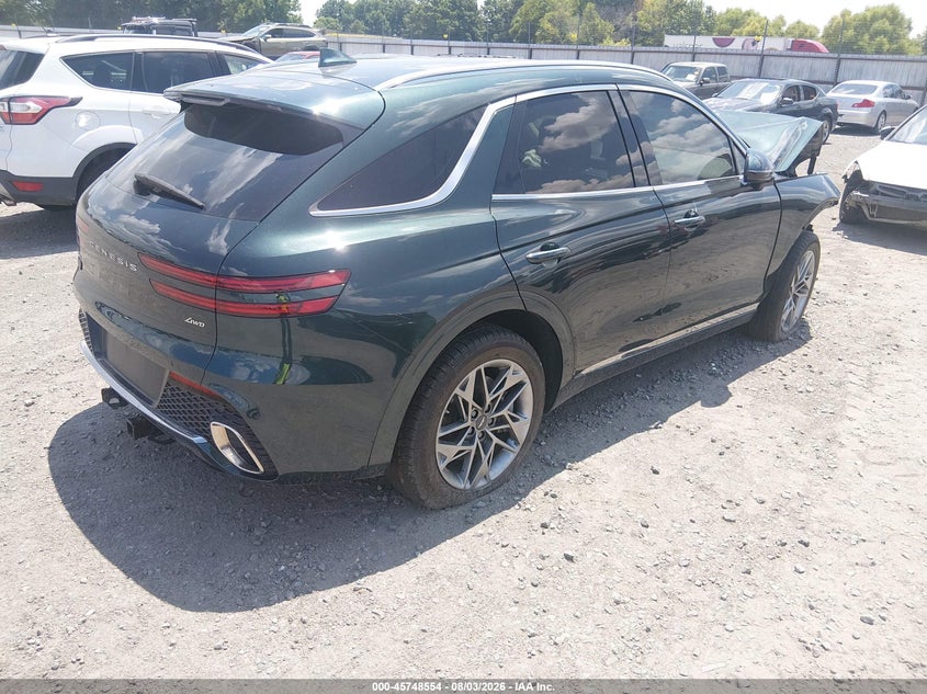 Vin: kmumadtb4pu078509, lot: 46247276, genesis gv70 2.5t awd 20234