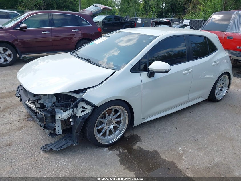 Vin: jtnk4rbe2k3029037, lot: 46247280, toyota corolla se 20192