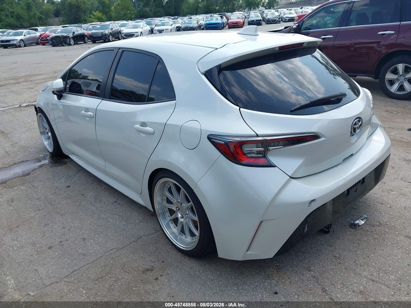 Vin: jtnk4rbe2k3029037, lot: 46247280, toyota corolla se 20193