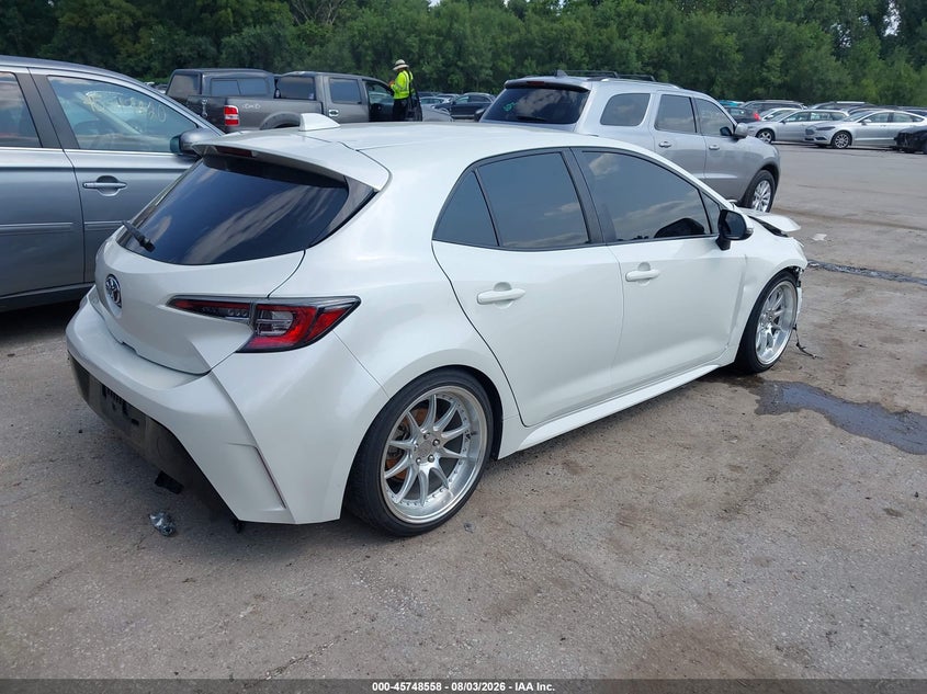 Vin: jtnk4rbe2k3029037, lot: 46247280, toyota corolla se 20194