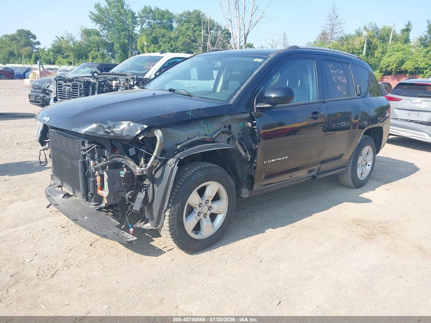 Vin: 1c4njcea2hd116889, lot: 46247290, jeep compass latitude 20172