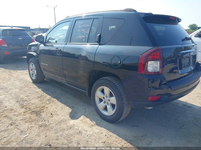 Vin: 1c4njcea2hd116889, lot: 46247290, jeep compass latitude 20173