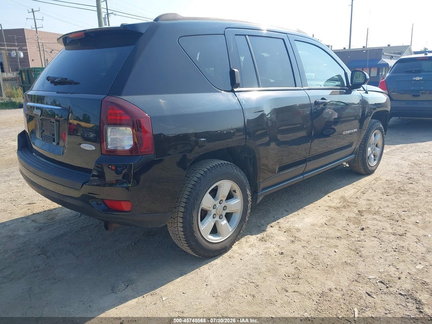 Vin: 1c4njcea2hd116889, lot: 46247290, jeep compass latitude 20174
