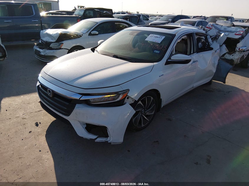 2022 Honda Insight, Front & Rear, IAAI, VIN 19XZE4F99NE011728 — photo 2