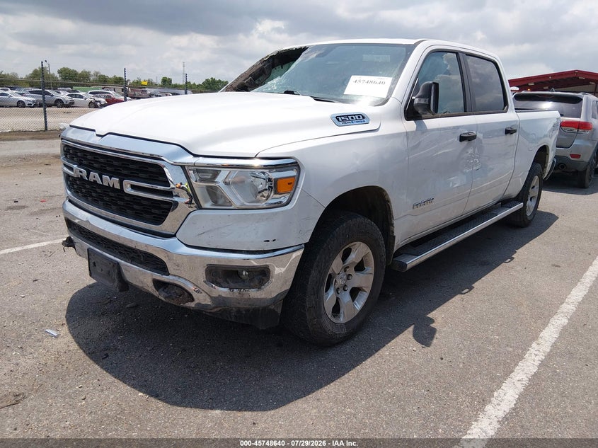 Vin: 1c6srfmt4pn518848, lot: 46247362, ram 1500 big horn  4x4 6'4 box 20232